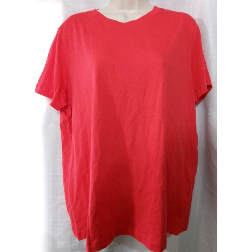 Piombo Women's Red Crew Neck Shirt Tee Size XXL New with Tags